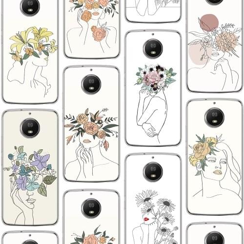 Luxury Art Girl Vogue Case For Motorola Moto G9 G10 G30 G8 E7 E6S G7 G6 E6 G5 G5S E5 One Macro Plus Play Power Lite Silicone