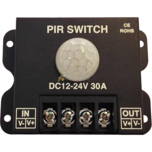 Led PIR controller DC 12V/24V 30a Body Infrared PIR Motion Sensor Switch For LED Light Strip Automatic