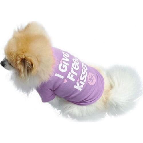 Pet Vest Dog Vests Cute Letter Printed Dog Clothes Vest Shirt Pet Clothing Outfit Pet Vest Absorbent Short Sleeve Puppy T-shirt
