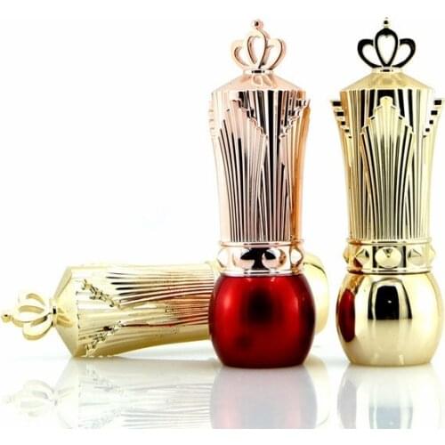 2PC Gold retro lipstick tube crown can be customized logo lipstick tube lip gloss tube lip gloss container packaging wholesale