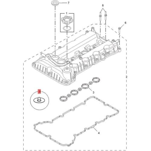 1pcs Camshaft cover check valve for Chinese SAIC ROEWE 350 MG3 MG5 1.5L Auto car motor parts 10038354