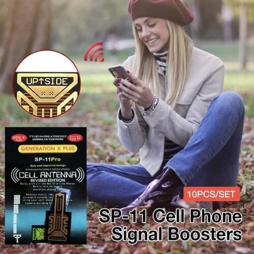 10Pcs Cellphone Phone Signal Enhancement Signal Antenna Booster Stickers Improve The Reception Effect