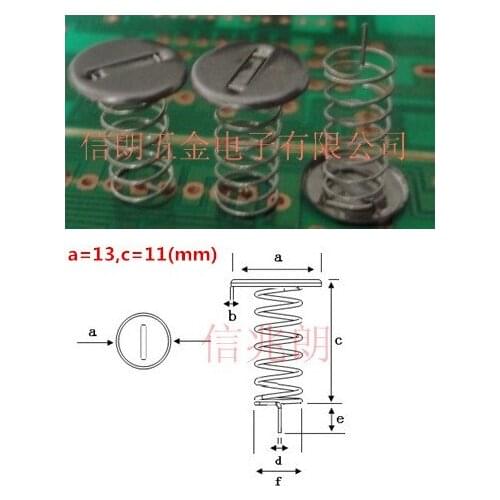 1000PCS 13*11mm compression spring / touch spring for household appliance PCB board