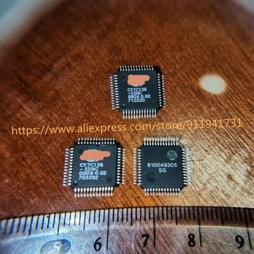 2PCS CY7C136-55NC CY7C136-55 CY7C136 Electronic components chip IC