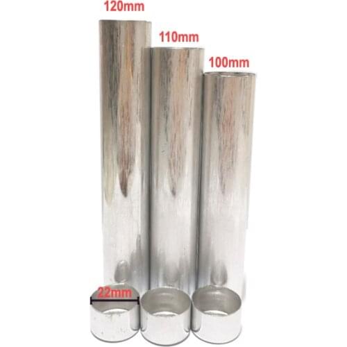 50PCS Dental Lab Aluminum Cartridge With Caps Acrylic Denture Inject Acrylic Work Length 100mm,110mm,120mm