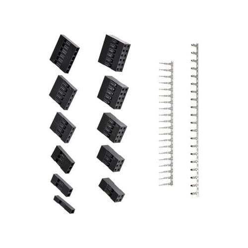 620Pcs Dupont Connector 2.54mm, Dupont Cable Jumper Wire Pin Header Housing Kit, Male Crimp Pins+Female Pin Terminal Connector