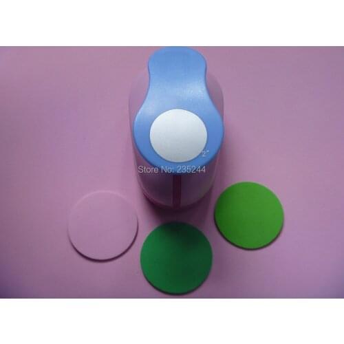 Free shipping 2"(5.0cm) circle EVA foam punch craft punch for greeting card handmade Scrapbook Handmade paper punches hole punch