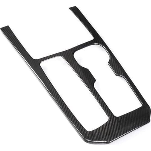 For Cadillac XT4 2018-2020 Car Carbon Fiber Central Control Gear Water Cup Panel Cover Trim Sticker Accessories