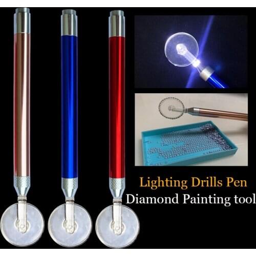 3pcs Diamond Painting Tool Lighting Scroll wheel Quick Point Drill Pen New Diamond Pens 5D Painting with Diamonds Accessories