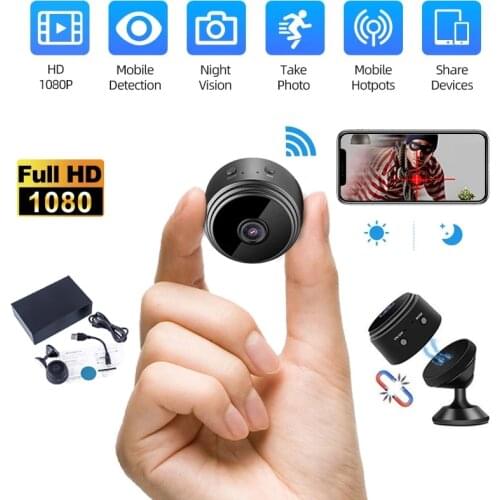 A9 IP Camera WIFI HD Mini Camcorder 1080P Surveillance Night Vision Car Small Camera Motion Detection Sensor Security Cam DVR