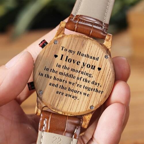 To My Gorgeous Husband Engraved What makes sense Movement watch for men and women anniversary gift for boyfriend and my man