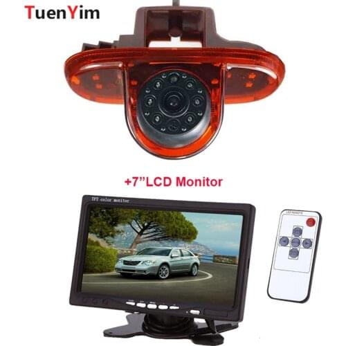 Brake Light Rear View Camera For Renault Trafic(2001-2014)/Combo(2001-2011)/Vauxhall Vivaro(2001-2014) With 7Inch LCD Monitor