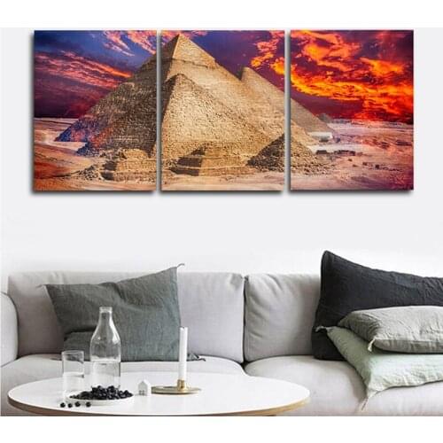 Pyramid Paint Places of Interest Sunrise 5D Diy diamond rhinestone embrordery crystal 3pcs hobby mosaic art wall stickerZP-3676