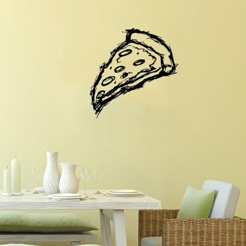 Beauty Pizza Decorative Sticker Waterproof Home Decor Living Room Bedroom Decoration Accessories
