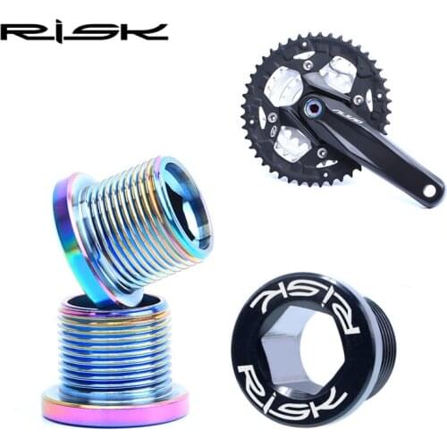 RISK M15x12mm Titanium Bicycle Crank Arm Bolt For Mountain Road Bike Octalink Fixing Screw Crankset Crank Screws Cycling Parts