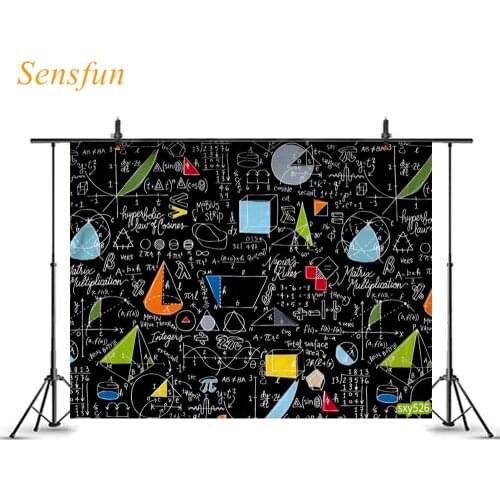 LEVOO Photography Backdrop Equations Blackboard Back To School Students Background For Photography Photo Studio Photocall