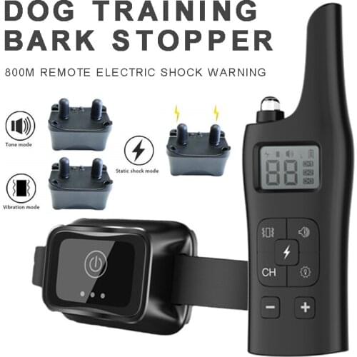 Mayitr 1pc Waterproof Anti Barking Stop Bark Dog Training Device Portable Rechargeable Electronic Collar Pet Products