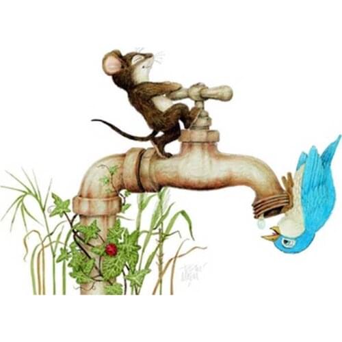 Kingfisher drinking water counted 11 14 18CT 28CT Cross Stitch Set DIY Chinese Cross-stitch Kits Embroidery Needlework Home Deco