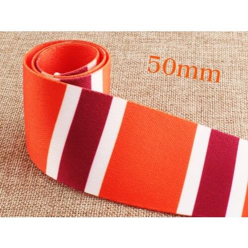 50mm Webbing Nylon Webbing Orange Webbing Purse Straps Bag Handle 2 inches Lanyard Webbing Handbag Strap Belt Supplies
