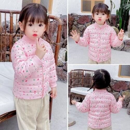 2020 New Style Children down Jacket Cotton-padded Clothes Thread Inner Wearing Men and Women Child Cotton-padded Clothes Baby In