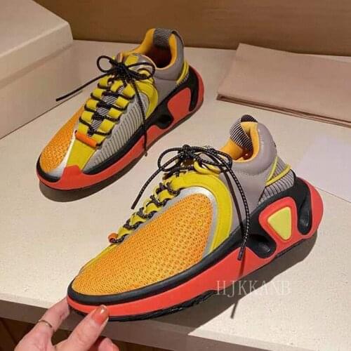 Spring Autumn New Daddy Shoes Casual Stretch Low-cut Couple Sneakers Comfort Breathable All-match Increased Single Shoes Unisex