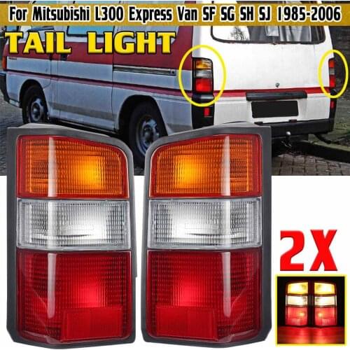 New 2pcs LED Rear Tail Lights Stop Brake Lamp Signal Lighting Taillight For Mitsubishi L300 Express Van SF SG SH SJ 1985-2006
