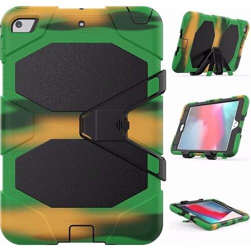 Shockproof Case For Apple iPad Mini 5 2019 Case With Stand Hand Strap Shoulder Silicone Safe Child Cover Hand Strap Neck Strap