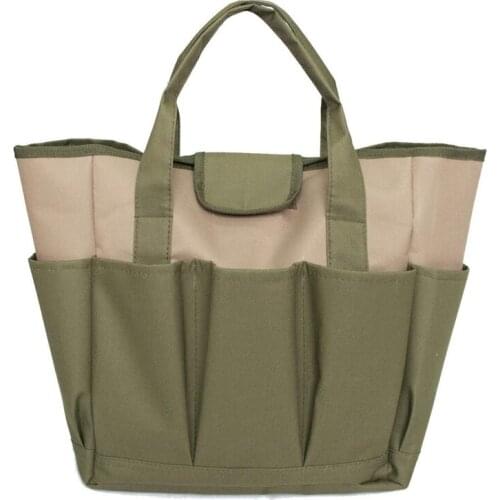 Garden Tote Bag Garden Tool Organizer with 8 Roomy Pockets, Garden Tool Bag for Keeping Gardening Kit and Necessities