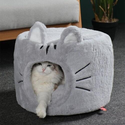Removable Cat Bed House Dog Bed Kennel Nest Dog House Cushion Sofa Cat House Pet Bed Cat Rug Cat Accessories Pet Cama Para Gato