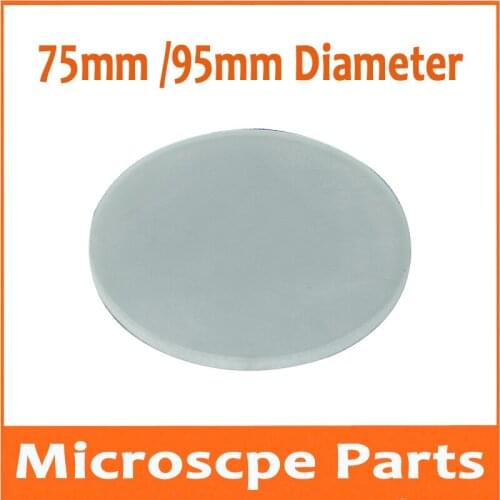 75mm 95mm Glass Phoenix XTL165 Stereo Biological microscope Base transparent Ground Glass Black White Board frosted glass plate