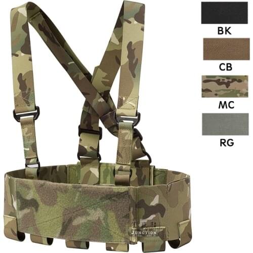 Tactical 556 Ready Chest Rig T.REX Elastic Cummerbund Concealed Adjustable Lightweight Vest Compatible W/ 3*5.56 2*Pistol Mag
