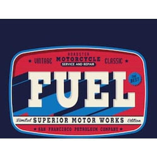 Fuel superior motor works Motorcycle Hot Rod Motor Car Sticker Decal