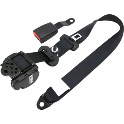 Universal Self-Winding Shrink 3-Point Seat Belt Lap With Car Seat Belt Adjuster Lock Seat