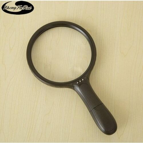 Magnifying Glass Large Lens Handheld Belt Led Magnifying Glass 9986E Classroom Supplies magnifier