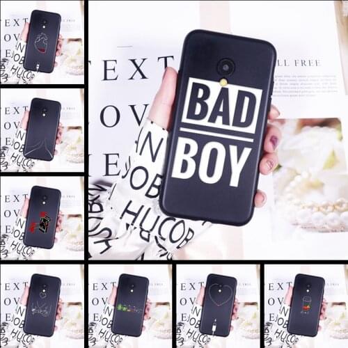 Back Cover For Meizu M2 M3 M5 M6 Note Silicone Soft Black Heart Funny Case For Meizu M2 M3 M3S M5 M5C M5S M6 M6S M6T Phone Case