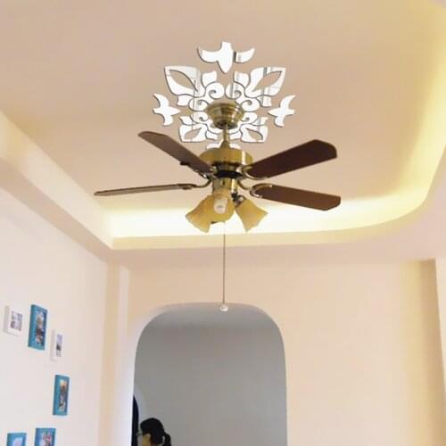 3D Mirror Wall Sticker Wall Background Ceiling Decor Modern Abstract Acrylic Mirror Stickers Bedroom Living Room Decoration