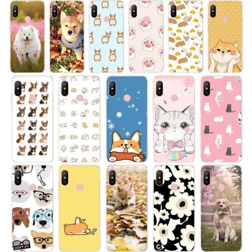 107AA Shiba Inu Dog Puppy gift Soft Silicone Tpu Cover phone Case for Xiaomi Redmi 6 Pro 6A 7A Note 6 Pro 7 case