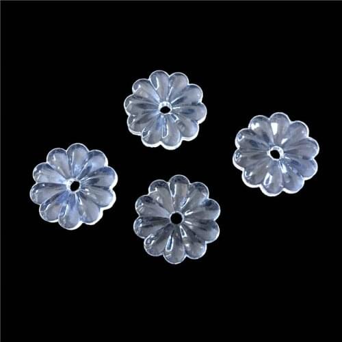 16mm-50mm Clear Crystal Rosettle Beads Chrysanthemum Shape Glass Chandelier Parts For Curtain DIY Decoration