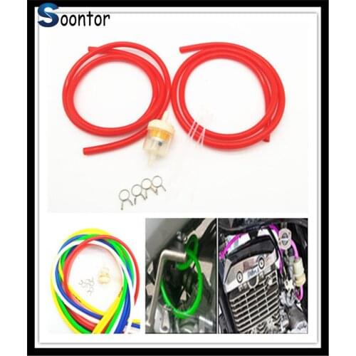 2M Motorcycle Fuel Hose Oil Tube Filter Rubber for TRIUMRH SPRINT GT RS ST RS STREET TWIN THRUXTON R Steve McQueen SE T120