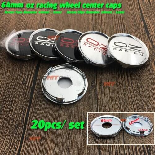 20pcs 64mm O.Z Racing Auto Wheel Center Caps Emblem OZ Racing Hub Cap For Octavia Golf Passat Polo Jetta Octavia A5 Fabia Superb
