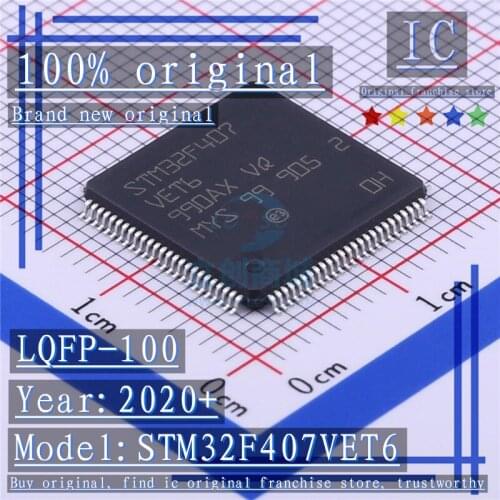 2020+ 100% Brand new original 1PCS-5PCS STM32F407VET6 LQFP-100 Microcontroller chip