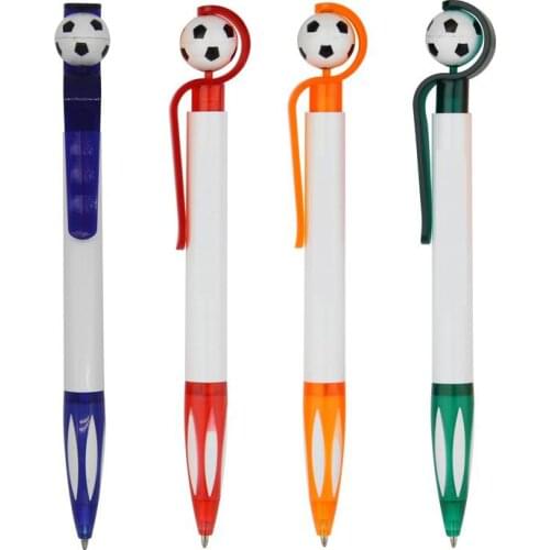 300 PCS New Office school supplies football Ball point pen cartoon header school office children writing tool