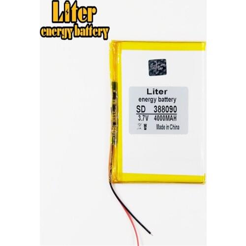 388090 3.7V 4000 mah Lithium polymer Battery with Protection Board For 7 inch Tablet PC