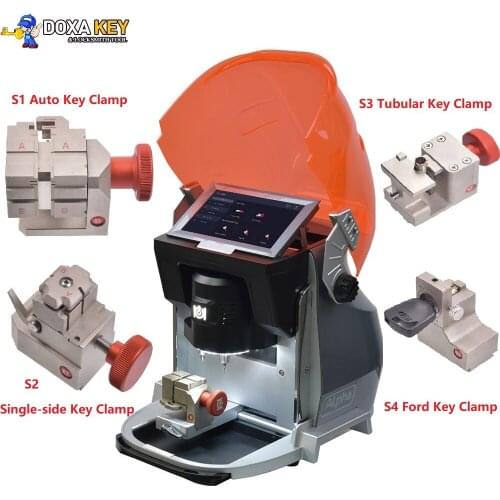 4 Key Clamps Alpha Auto Key Cutting Machine Support Automobile Motorcycle Dimple Tubulars FO21 Single Side Keys