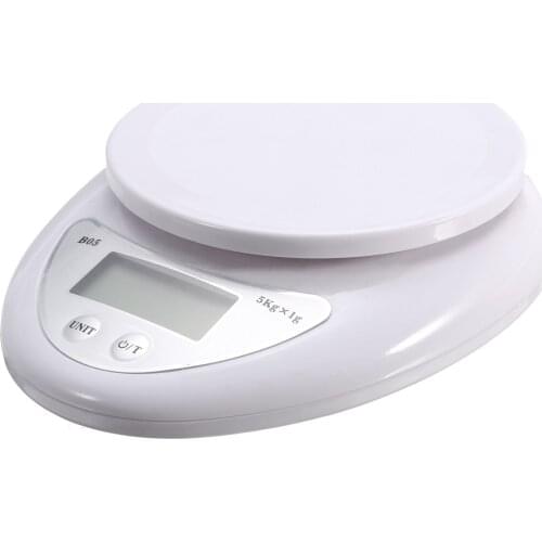 5kg Portable Digital Scale LCD Electronic Scales Steelyard Kitchen Scales Postal Food Balance Measuring Weight Libra