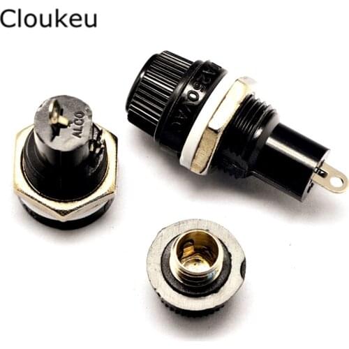 5Pcs 6*30MM High temperature bakelite cylindrical Fuse mounting base seat