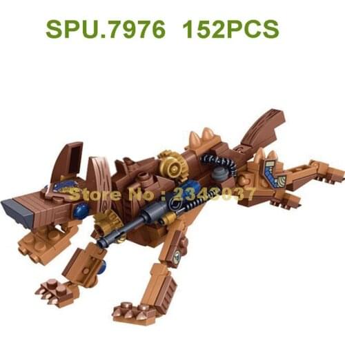 Winner 8042 152pcs The Age Of Steam Military Robot 2 Dog Building Block Toy