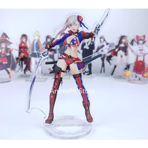 Anime Fate/Go FGO Fate Grand Order saber Mash Kyrielight Cath Palug Olgamally acrylic dolls figure toy 15cm For Gift