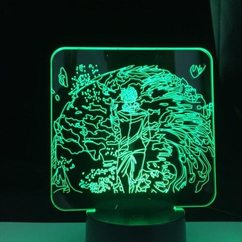 Anime Jujutsu Kaisen Satoru Gojo 3D LED Lamp Figure for Bedroom Decor Nightlight Birthday Gift Room Led 3D Lamp