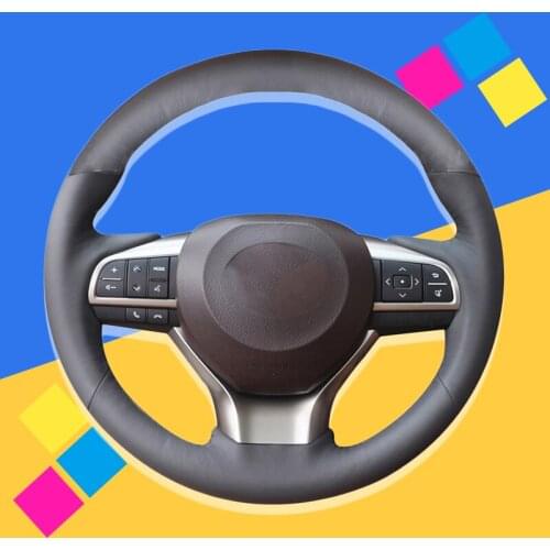 Auto Braid On The Steering Wheel Cover for Lexus ES300h 2016 2017 2018 ES350 2016 2017 2018 ES200 2015 DIY Car Braiding Covers